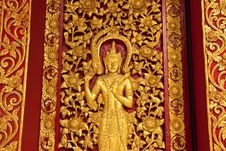 Thai Texture On The Temple Door Stock Images Thai Texture On The Temple Door Stock Images