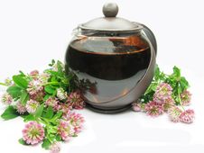 Herbal Tea In Teapot Royalty Free Stock Images