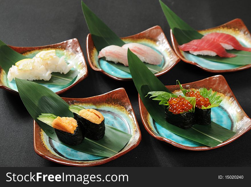 Fresh and delicious sushi in Japan