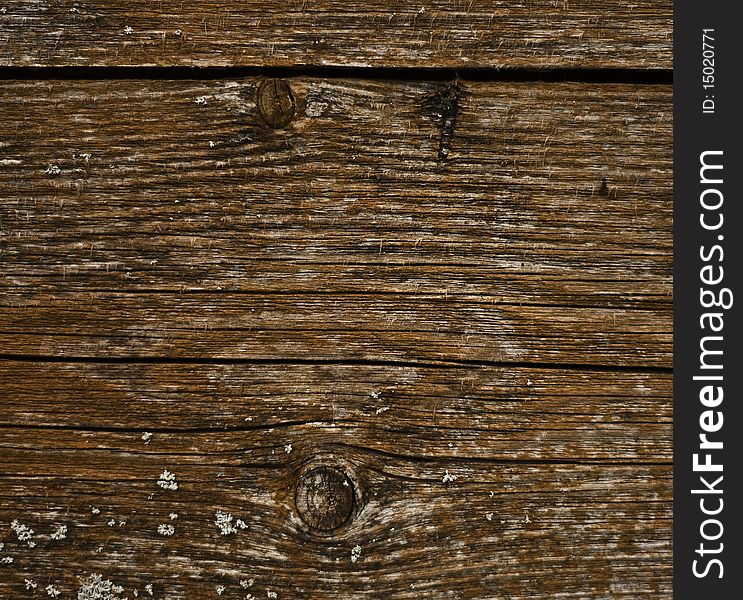 Wooden surface of a board.