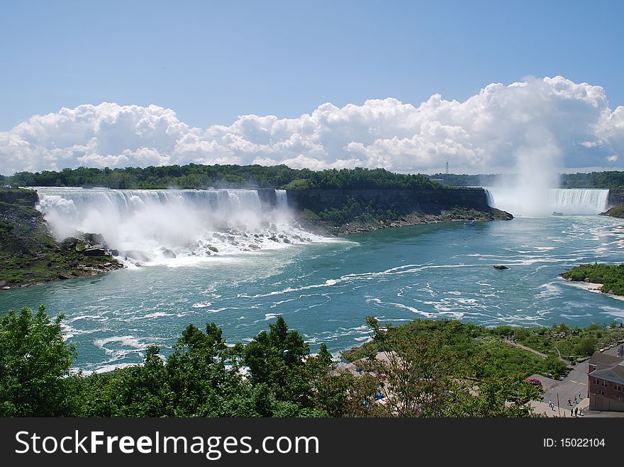 Niagara falls from Canada side. Niagara falls from Canada side