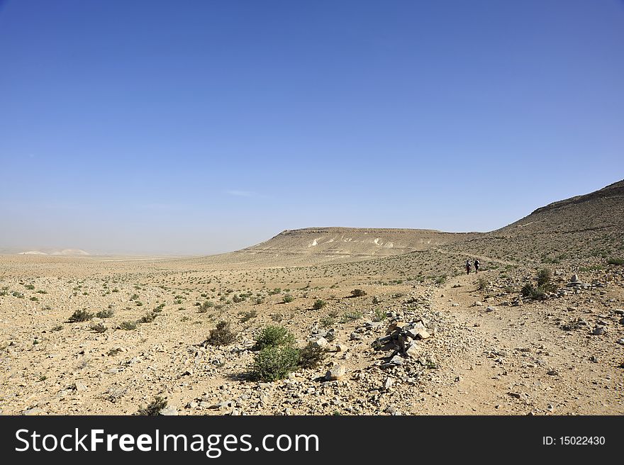 Hiking through the most extended desert in Israel. Hiking through the most extended desert in Israel.