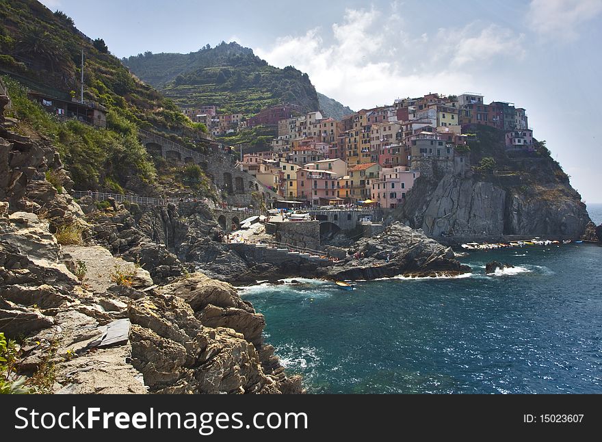 Riomaggiore sulle coste liguri, 5 terre