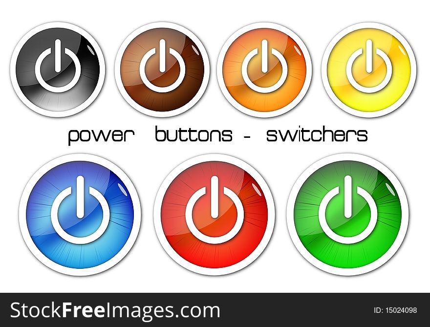 Color Power Buttons