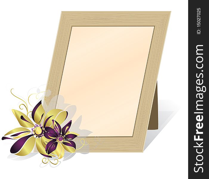 Framework for the photos, isolated on a white background. Vector illustration. Framework for the photos, isolated on a white background. Vector illustration