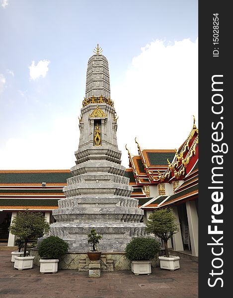 Ancient Mosaic Thailand Top Pagoda