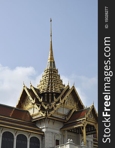 Castle at Wat Phra Kaew is a major tourist attractions. Castle at Wat Phra Kaew is a major tourist attractions.
