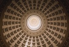 Dome Of A Church With Decorations Stock Images