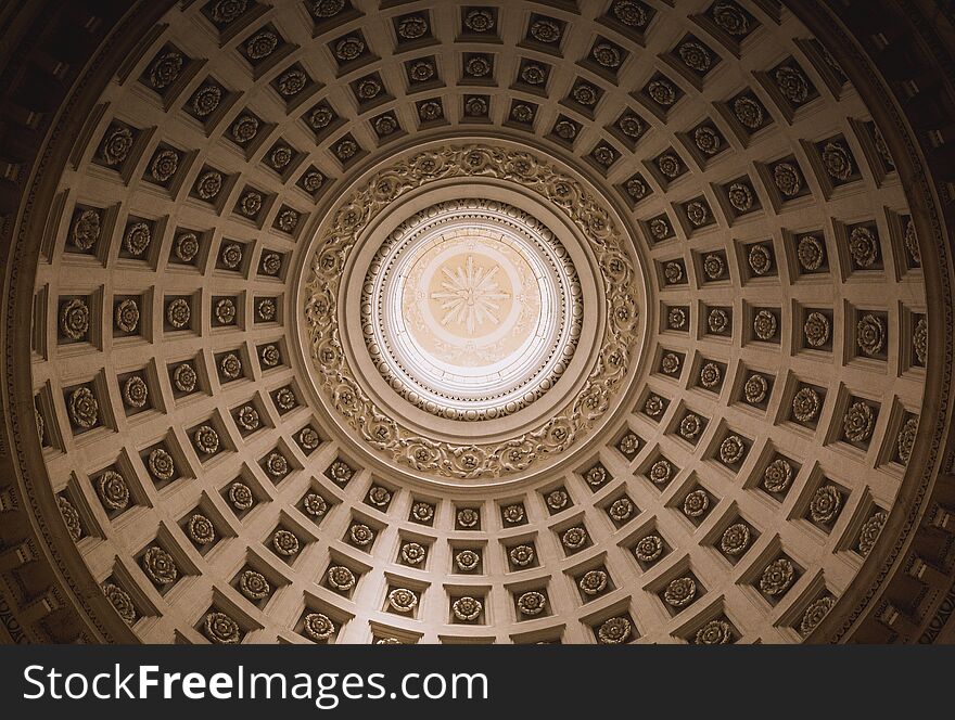 Dome of a church with decorations