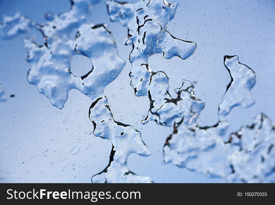 Ice abstract macro natural bokeh background fine art in high quality prints products