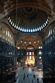 Hagia Sophia Cathedral In Istanbul Royalty Free Stock Image