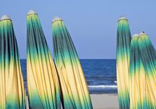Umbrellas On A Beach Royalty Free Stock Photo Umbrellas On A Beach Royalty Free Stock Photo