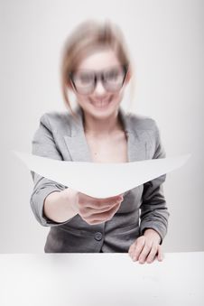 Young Business Woman Royalty Free Stock Image Young Business Woman Royalty Free Stock Image