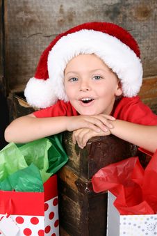 Christmas Boy Royalty Free Stock Image Christmas Boy Royalty Free Stock Image