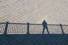 Diagonal Shadow Of A Railing Royalty Free Stock Photo Diagonal Shadow Of A Railing Royalty Free Stock Photo