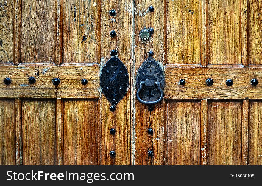 Church Door Close-Up