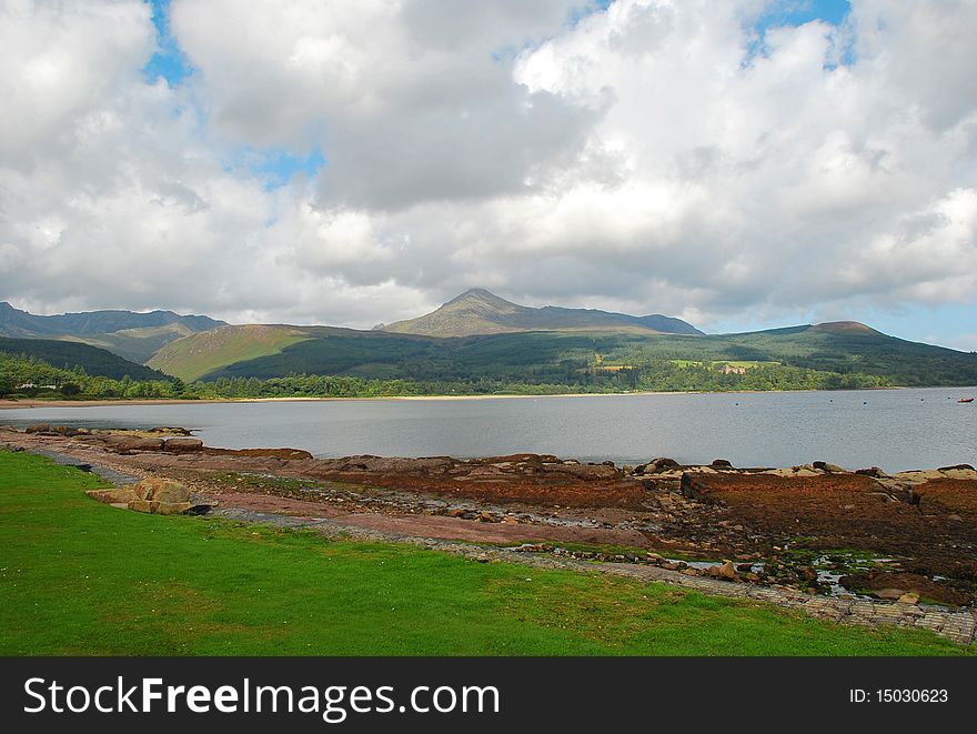 Brodick bay on Arran Island, Scotland. Brodick bay on Arran Island, Scotland