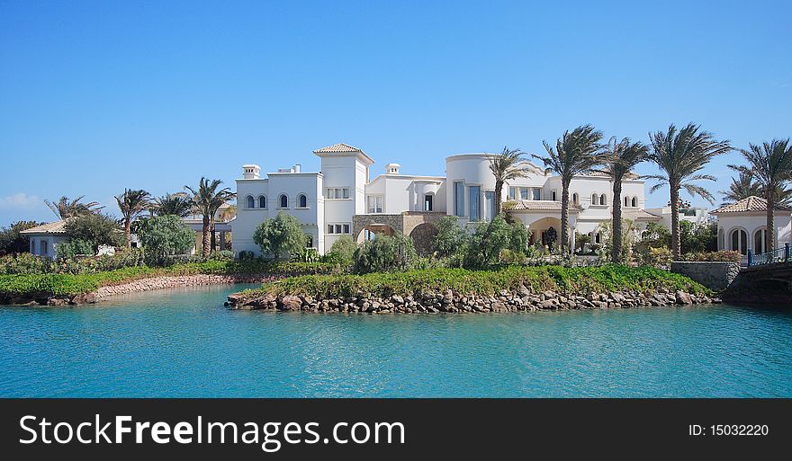 Beautiful view to El Gouna architecture. Egypt. Beautiful view to El Gouna architecture. Egypt