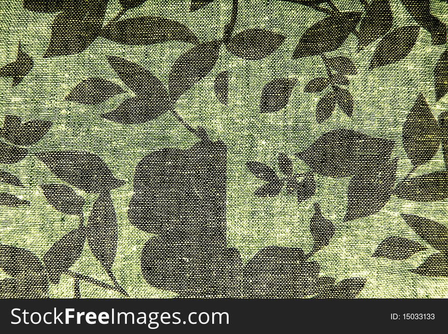 Green texture with leaves. Nature fabric background. Green texture with leaves. Nature fabric background