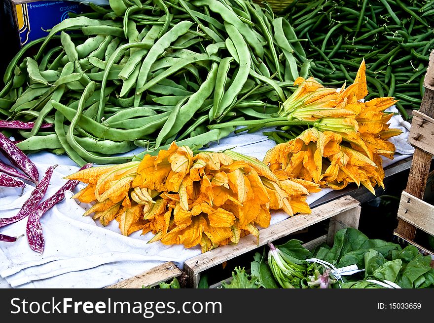 The fruit and vegetable market. The fruit and vegetable market