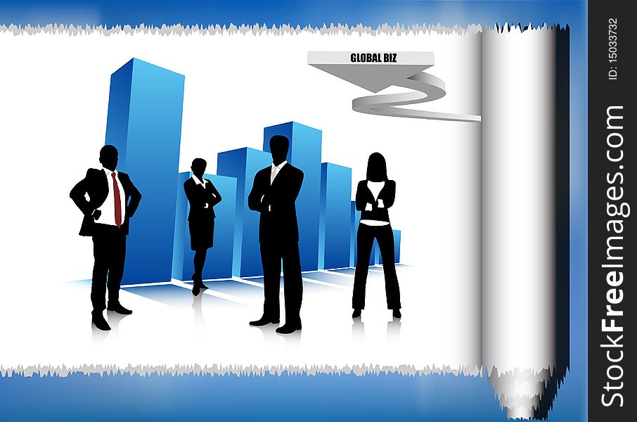 Illustration of business team.Very useful business concept. Illustration of business team.Very useful business concept