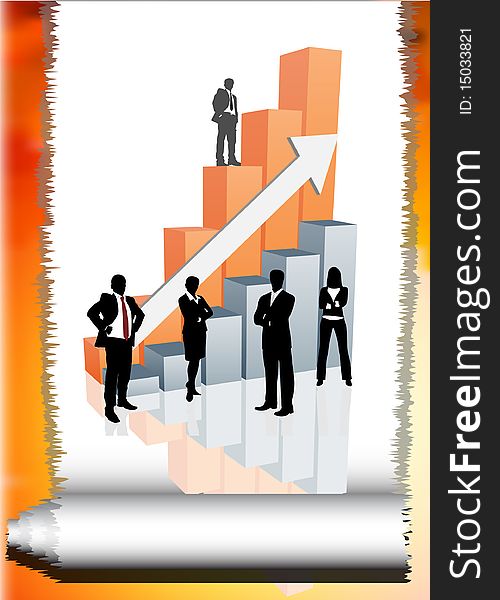 Illustration of business team.Very useful business concept. Illustration of business team.Very useful business concept