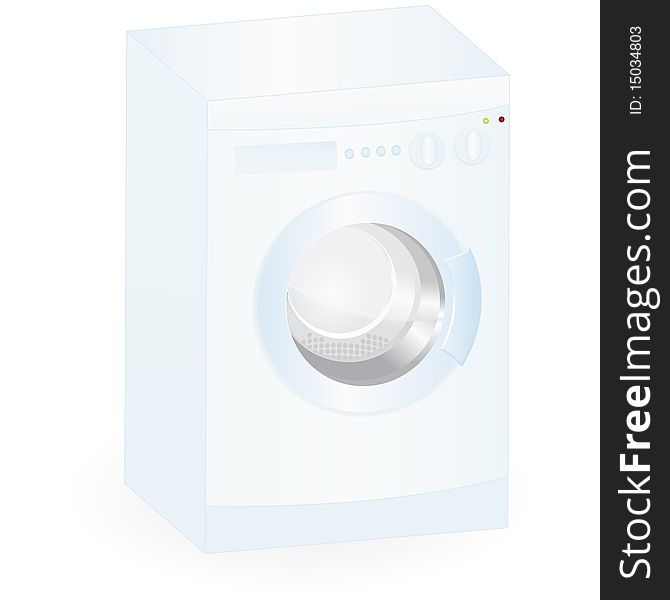 Washing-mashine isolated on an white background. Washing-mashine isolated on an white background