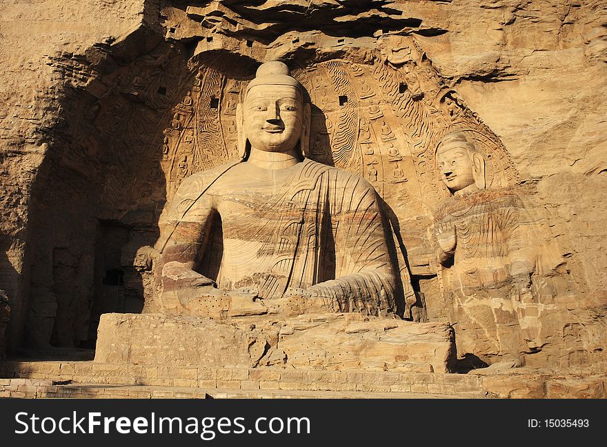 one of China's four most famous Buddhist Caves Art Treasure Houses,. one of China's four most famous Buddhist Caves Art Treasure Houses,