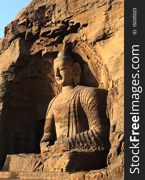 one of China's four most famous Buddhist Caves Art Treasure Houses,. one of China's four most famous Buddhist Caves Art Treasure Houses,