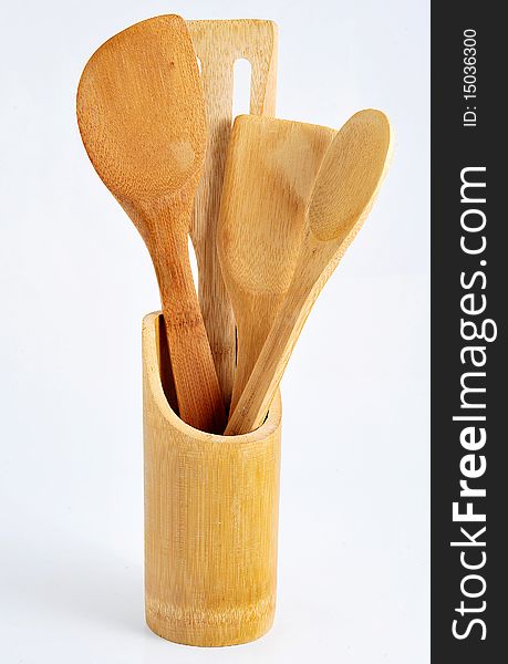 Wooden kitchen spoon