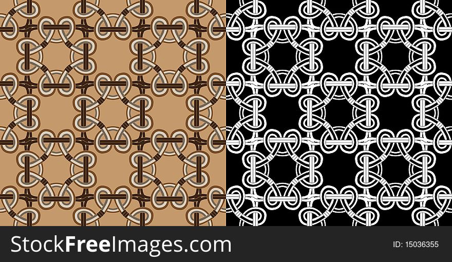 Traditional celtic seamless in two variants