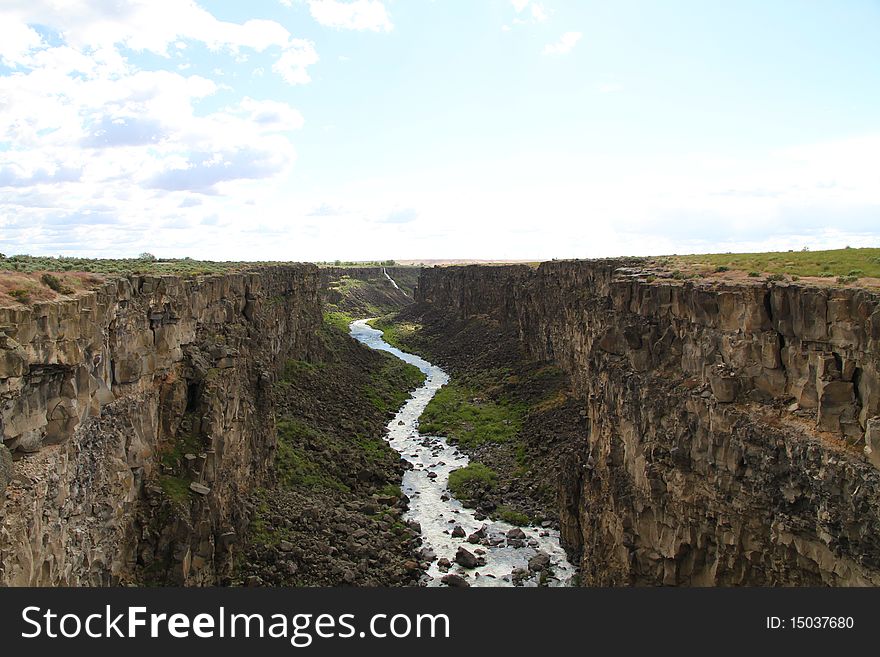 Malad Gorge at thousand springs state park, Idaho.