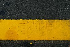 Yellow Line In Car Park Royalty Free Stock Photos Yellow Line In Car Park Royalty Free Stock Photos