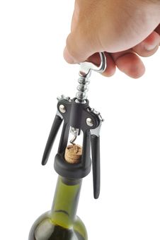 Wine Bottle Opener Royalty Free Stock Image Wine Bottle Opener Royalty Free Stock Image