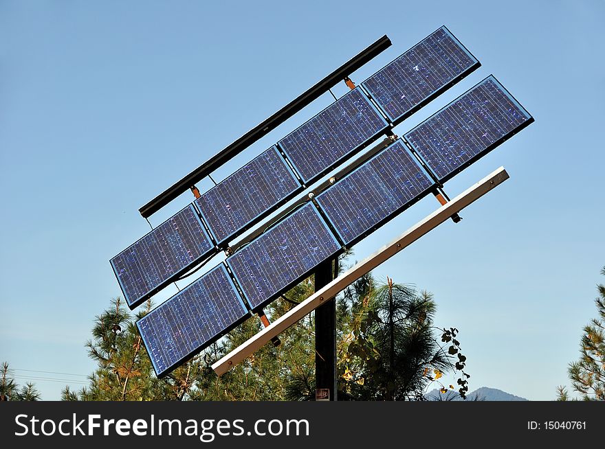 Renewable Solar Power Energy Panel in California