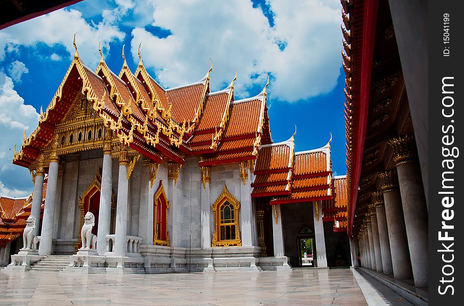 Wat Benchamabophit Landmarks in Thailand