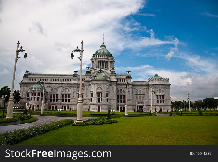 The Ananta Samakhom Throne Hall landmarks in Thailand