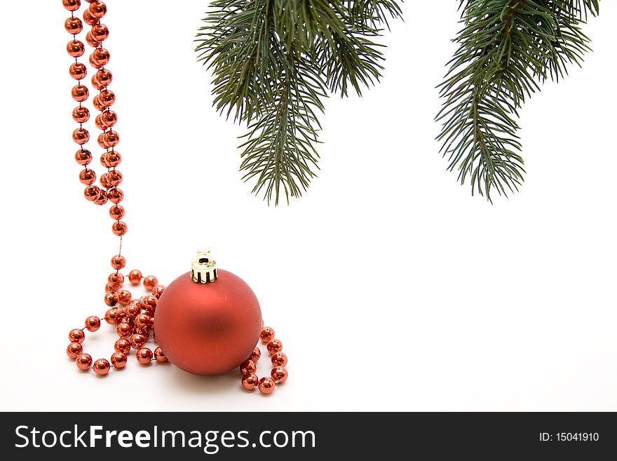 Christian tree jewelry and fir branches