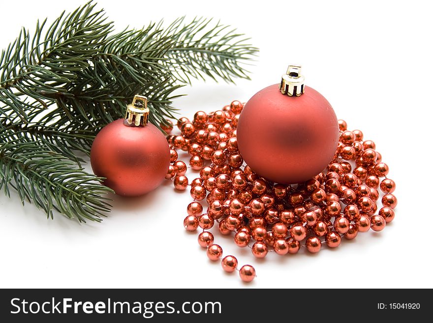 Christian tree jewelry and fir branches