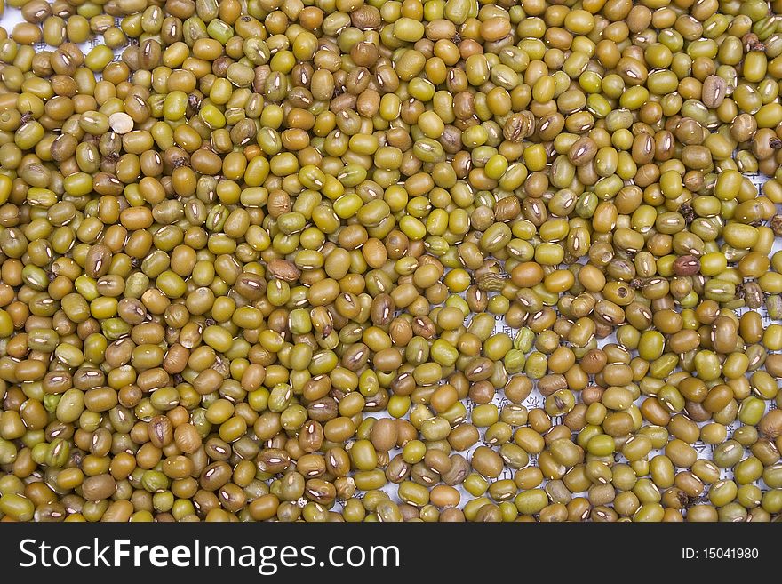 Green beans pattern, full background