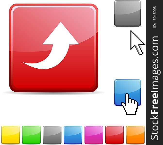 Upload glossy vibrant web icon. Upload glossy vibrant web icon.