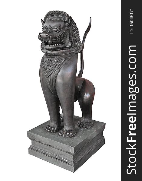 Metal bronze oriental Lion, asia, decoration, chinese,