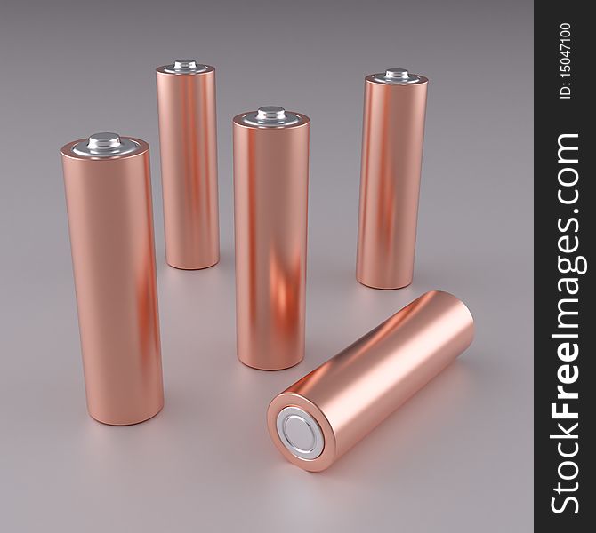 Copper AA Batteries