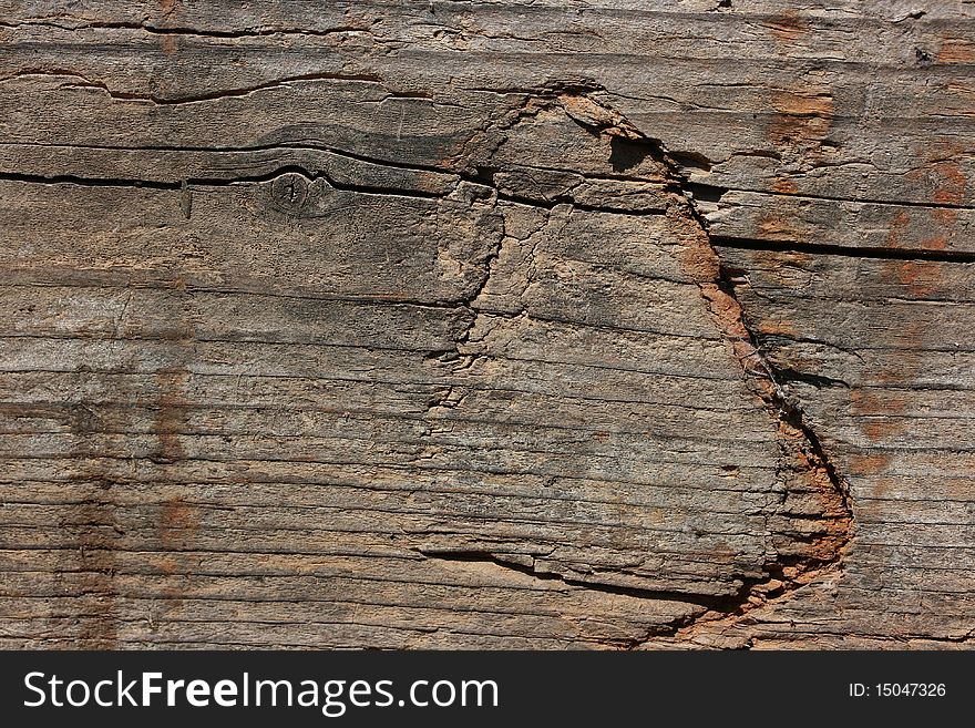 Old wooden, knotty surface as a background. Old wooden, knotty surface as a background.
