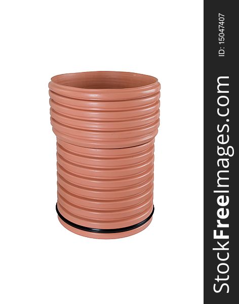 Plastic pipe for water supply and sewerage