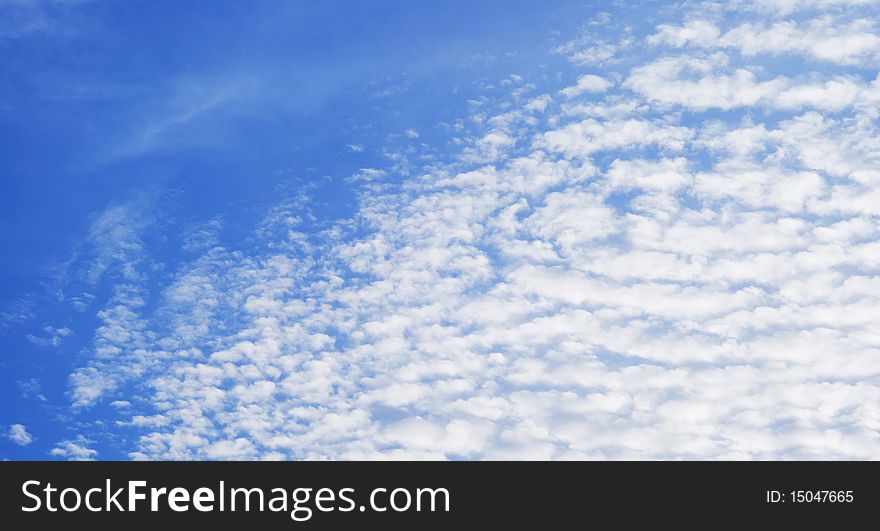 A Cloudy Blue Sky over Bangkok