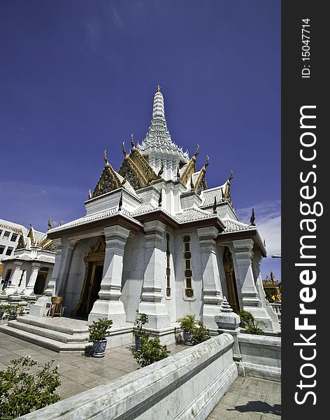 Church in temple at Bangkok Thailand