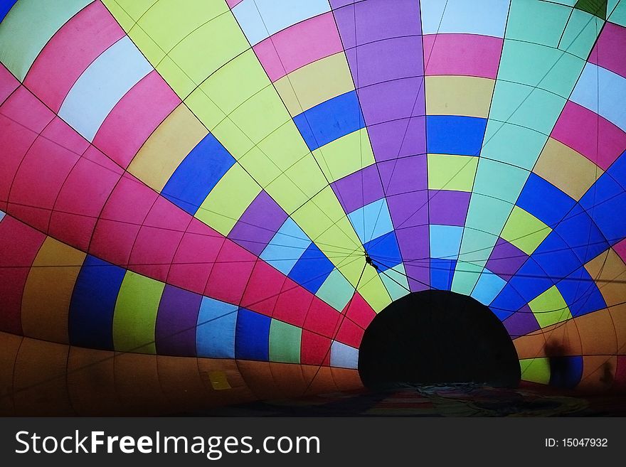 Fabric texture of colorful hot-air balloon. Fabric texture of colorful hot-air balloon