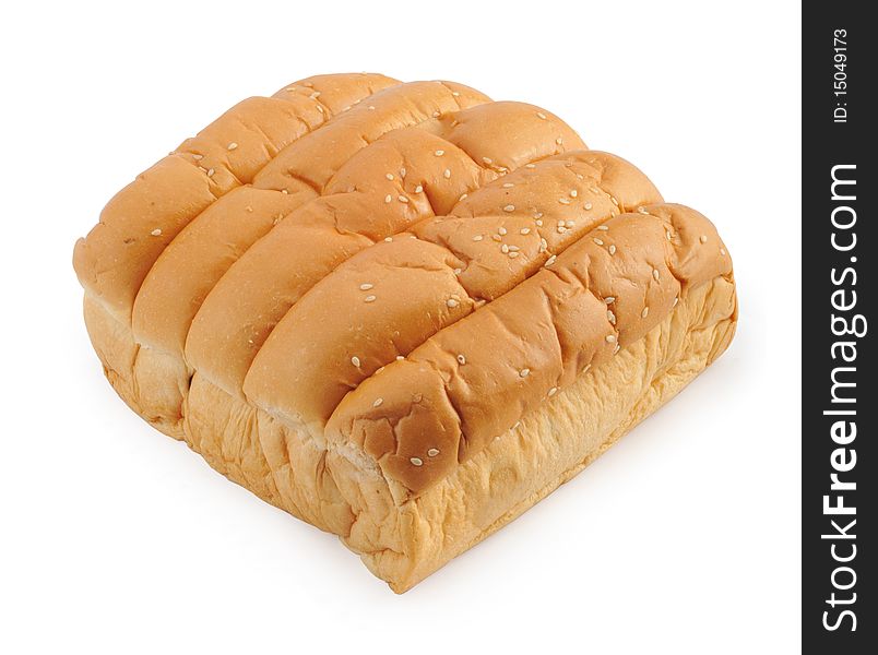 Bread isolated in white background