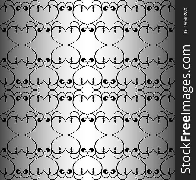 Seamless Hearts-like Pattern